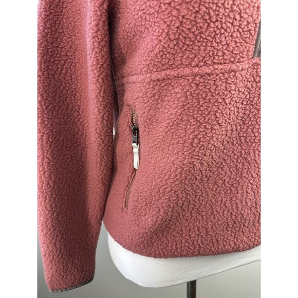 Patagonia Women’s Retro Pile Marsupial 1/2 Zip Fleece Rosehip *Company Logo Sm S - Picture 13 of 16